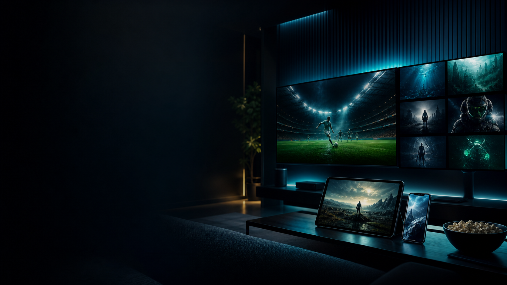 Premium Streaming auf TV, Tablet und Smartphone ohne Senderlogos